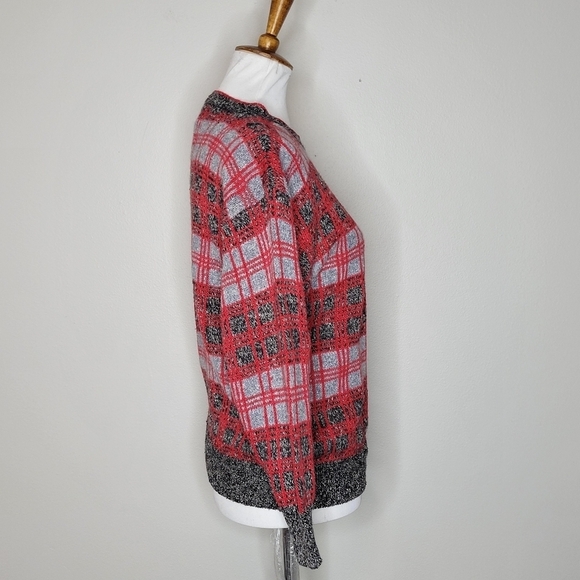 Vintage De Rothchild Deadstock‎ Plaid Sweater Size Large NWT - Picture 5 of 8